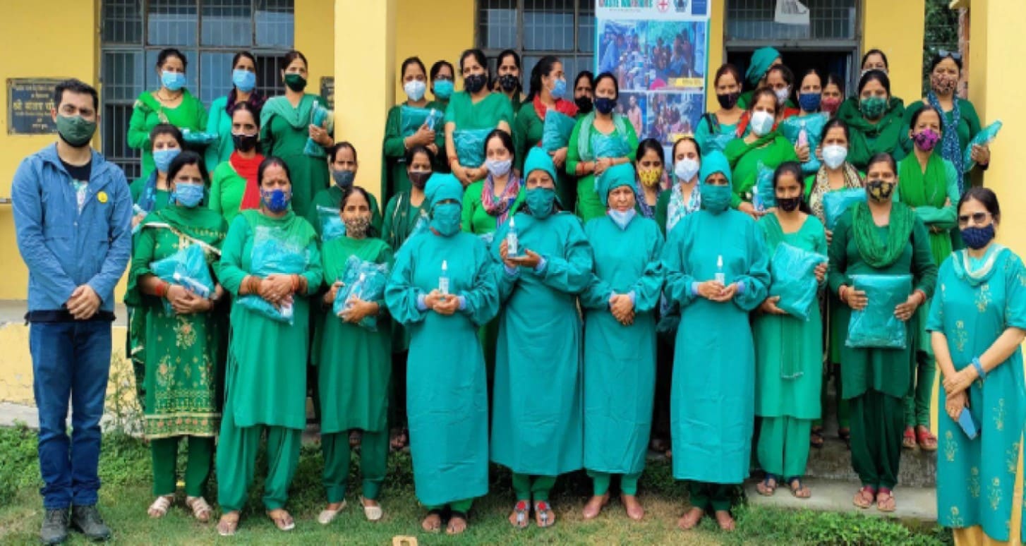 Community-COVID PPE kits to ASHA workers